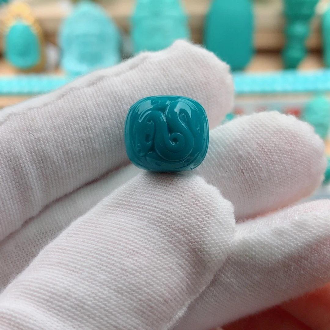 绿松石未镶嵌发饰13.6-12.2