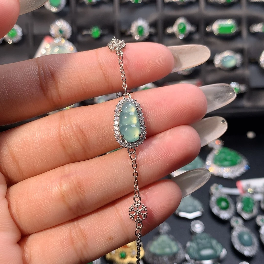 翡翠未镶嵌手链手链