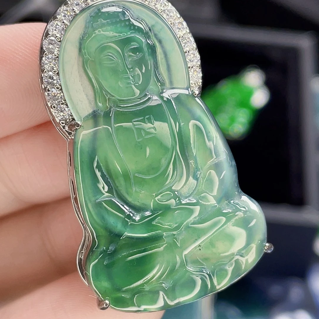 翡翠未镶嵌吊坠(不含链)