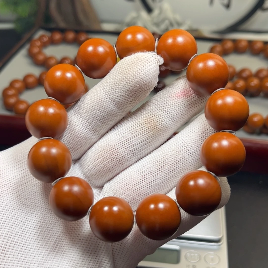 时***岸手串橄榄核1.8+树王全品铁核 微瑕