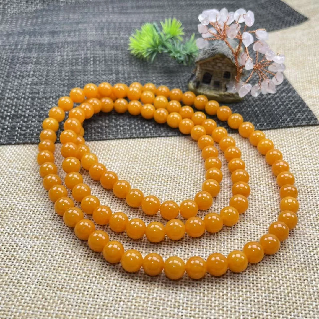 8mm108颗典藏爆款轻奢风黄龙手链多样性发一件  HL-44号