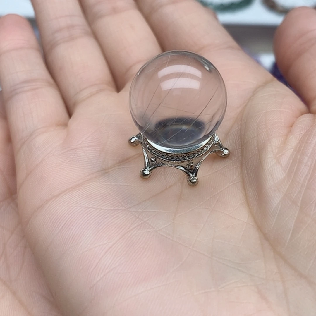 水晶手链未镶嵌发晶单珠