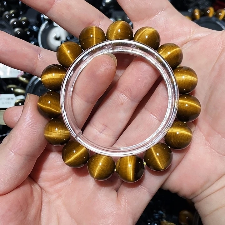 兮***兮木变石（虎睛石）未镶嵌手串