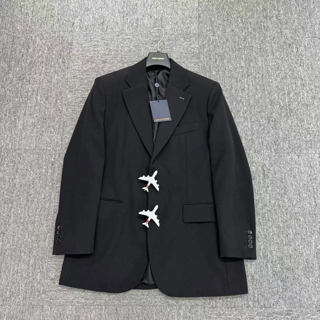 未使用 LouisVuitton/路易威登 秀款飞机羊毛西装/46码/编码16098
