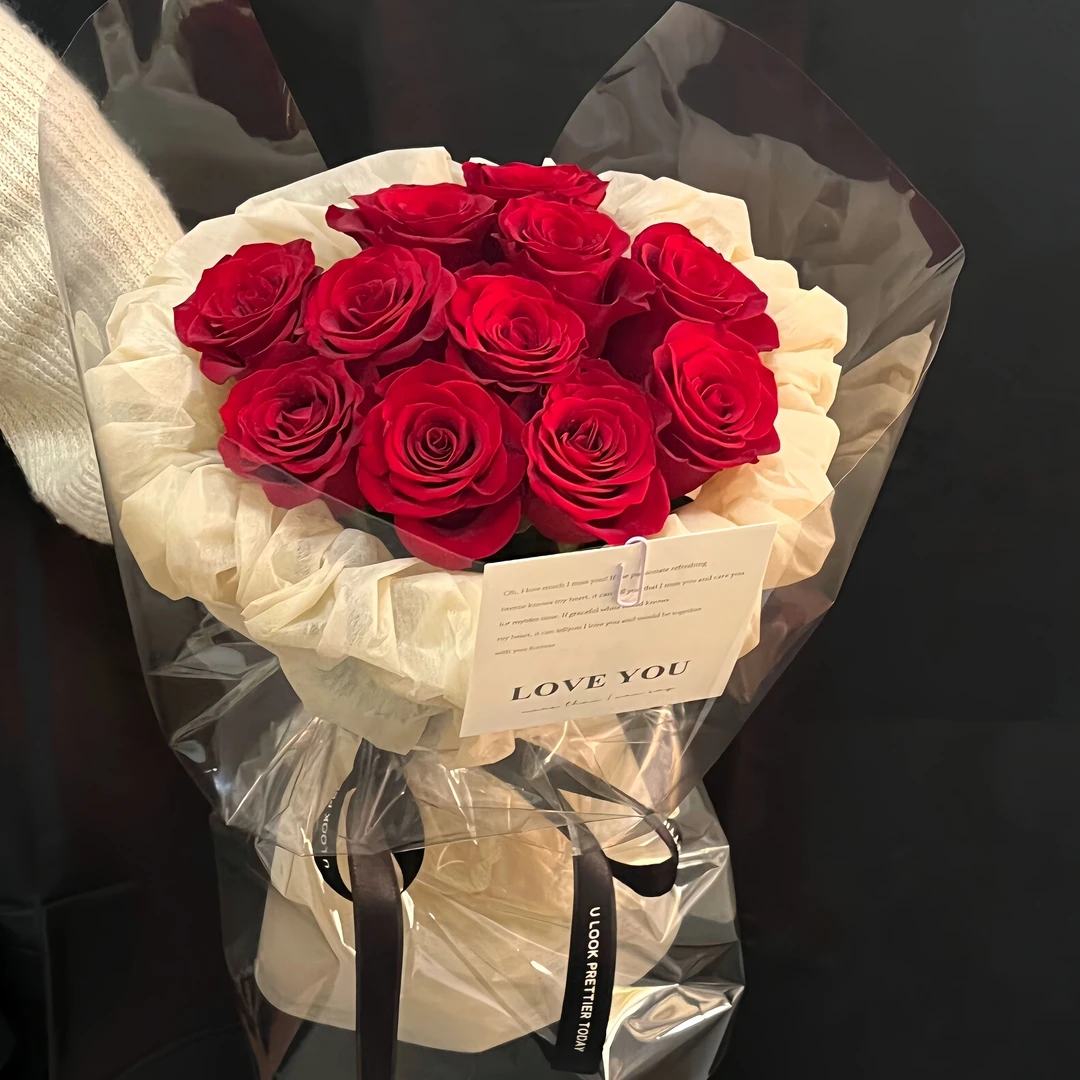 【挚爱】11朵红玫瑰花束送爱人送女友送闺蜜表白花束生日礼物花店送花上门七夕情人节礼物A10