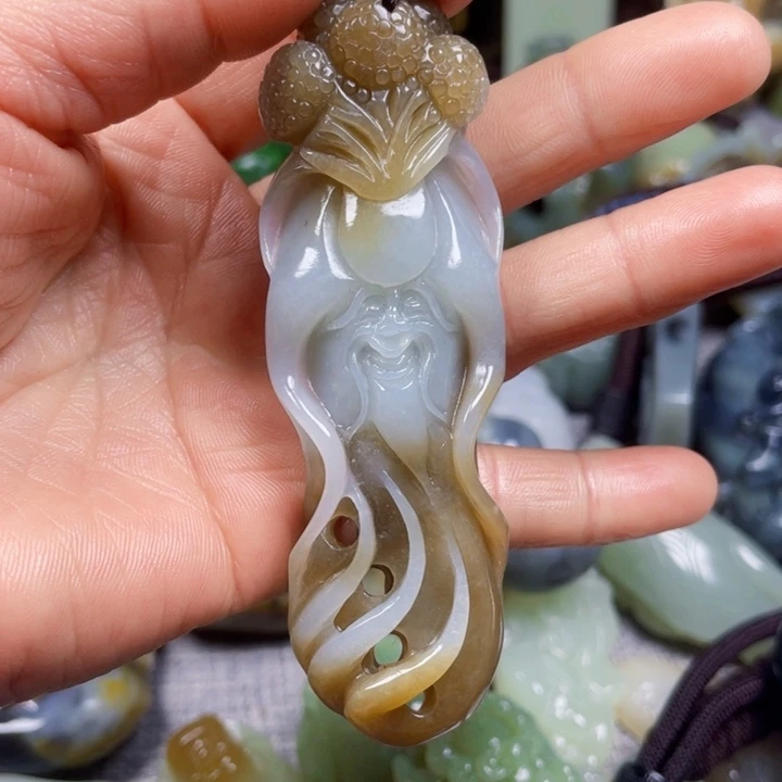 和田玉手链未镶嵌翠***缘