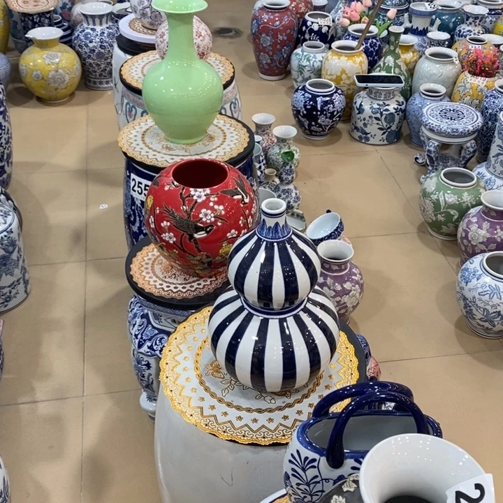 【闪购商品】摆件依*?青花瓷花瓶七件