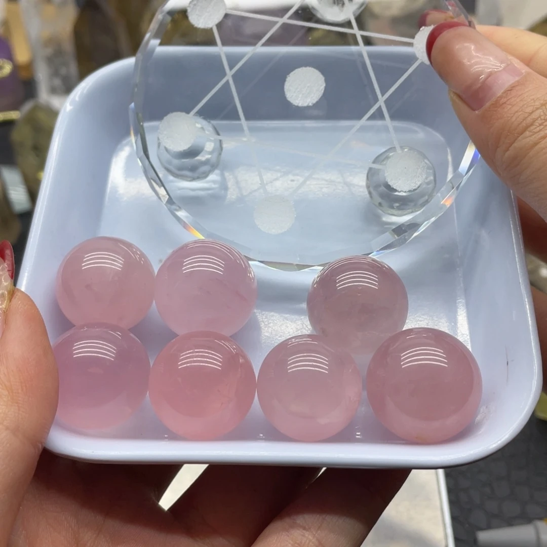 水晶6未镶嵌飘**酱粉水晶七星盘