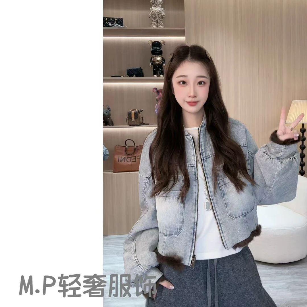 萍宝宝 | 做旧牛仔服2026早春新款洋气外套