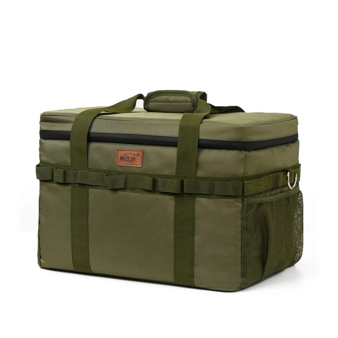 户外大容量38升保温包便携露营专用冰包加厚保温包外卖头盔