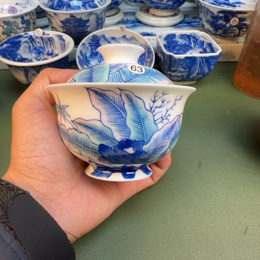 纯手工纯手绘茶具石头83