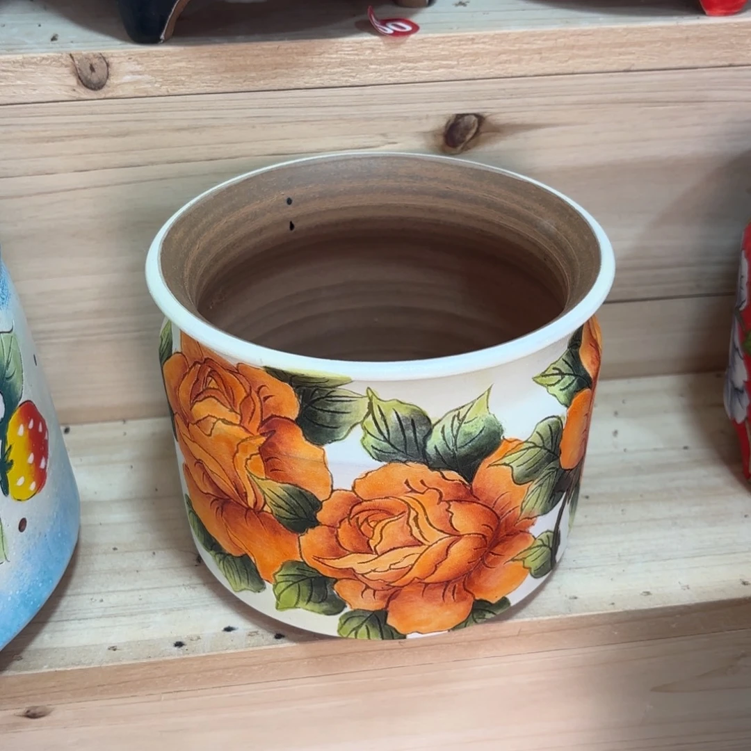 景德镇手绘花盆陶瓷12/11