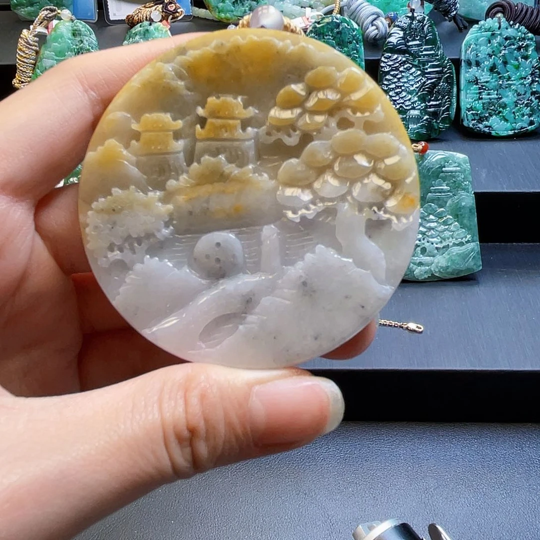 颈饰未镶嵌翡翠翡翠