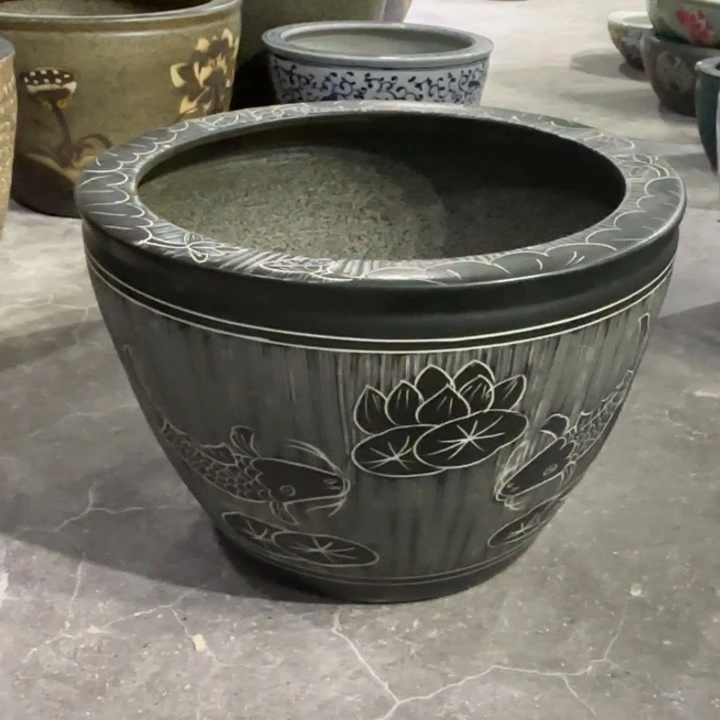 微瑕黑荷口径63高度42