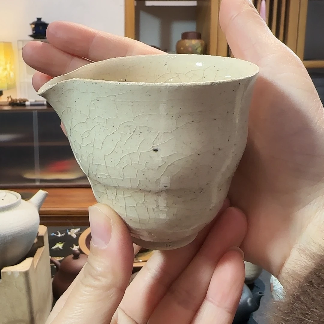 紫砂茶盘白段泥公道杯