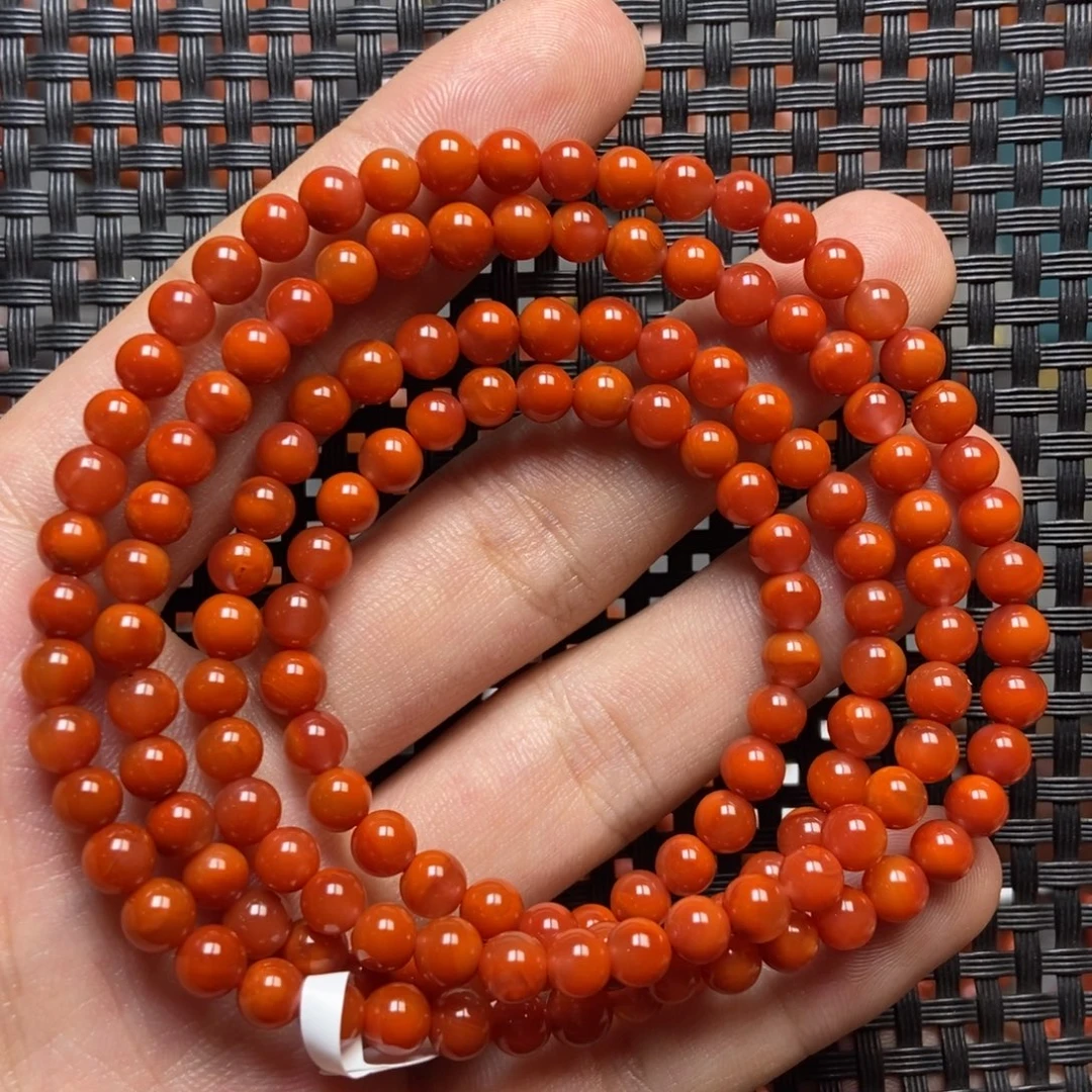 南红玛瑙未镶嵌手链5mm