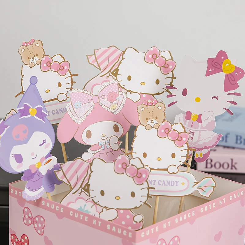 六一儿童节礼物可爱插卡kt 猫摆件鲜花装饰包花束花艺资