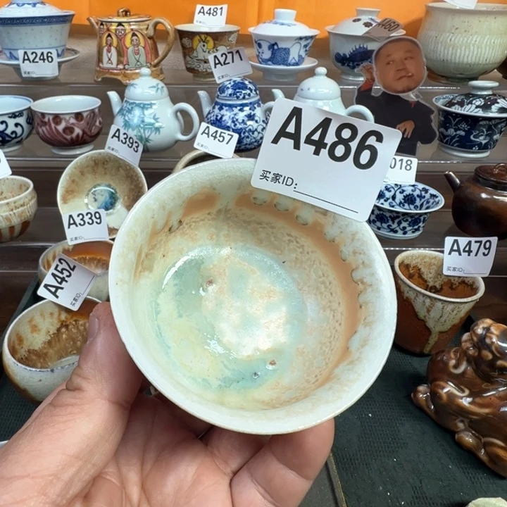 摆件486景德镇手工柴烧茶器