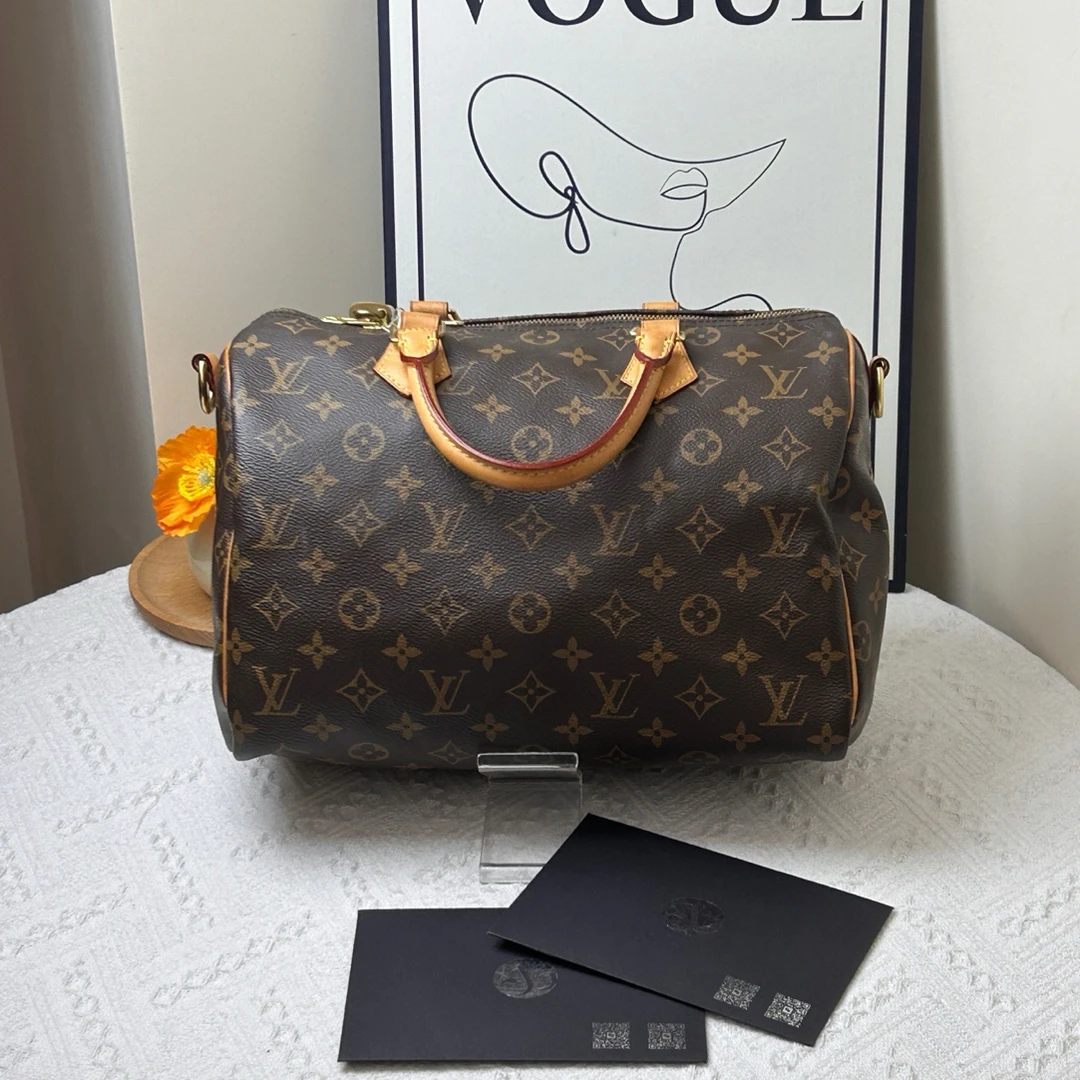 95新 LouisVuitton/路易威登 speedy30老款肩带款/JWX5675