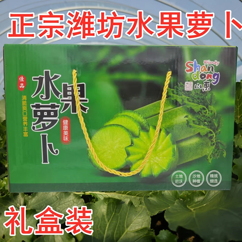 [礼盒装][精品]潍坊特产正宗老潍县萝卜夏庄萝卜山东特产脆甜水果