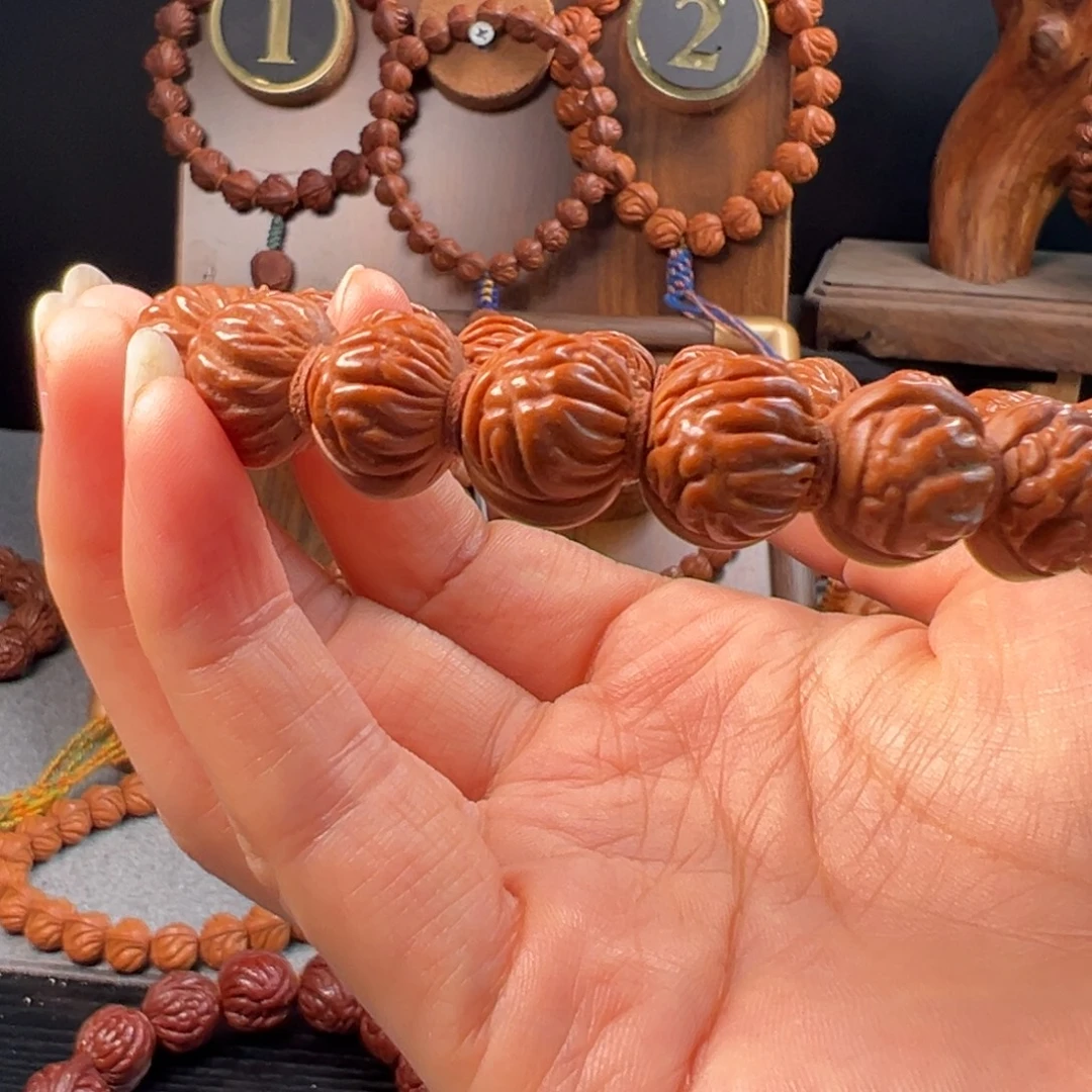 手串桃核15野生金蟾