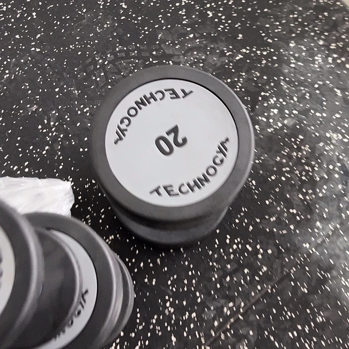 全新纯钢泰诺哑铃20公斤一对灰色