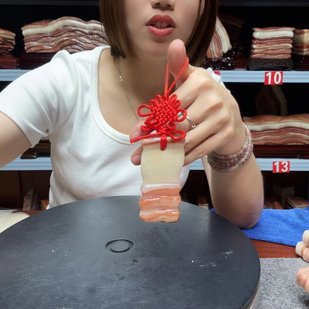 心**念广西天然猪肉石家居装饰