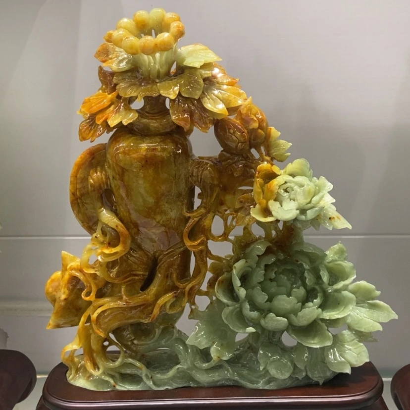 【闪购商品】蛇纹石玉（覆膜）未镶嵌珠宝奇石