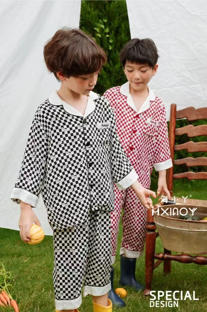 海小丫夏款家居服-方块  231211