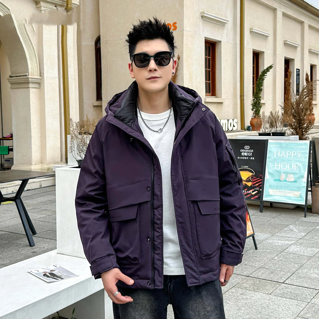 【国标绒】冬季新款防风加厚户外大口袋防寒羽服外套603