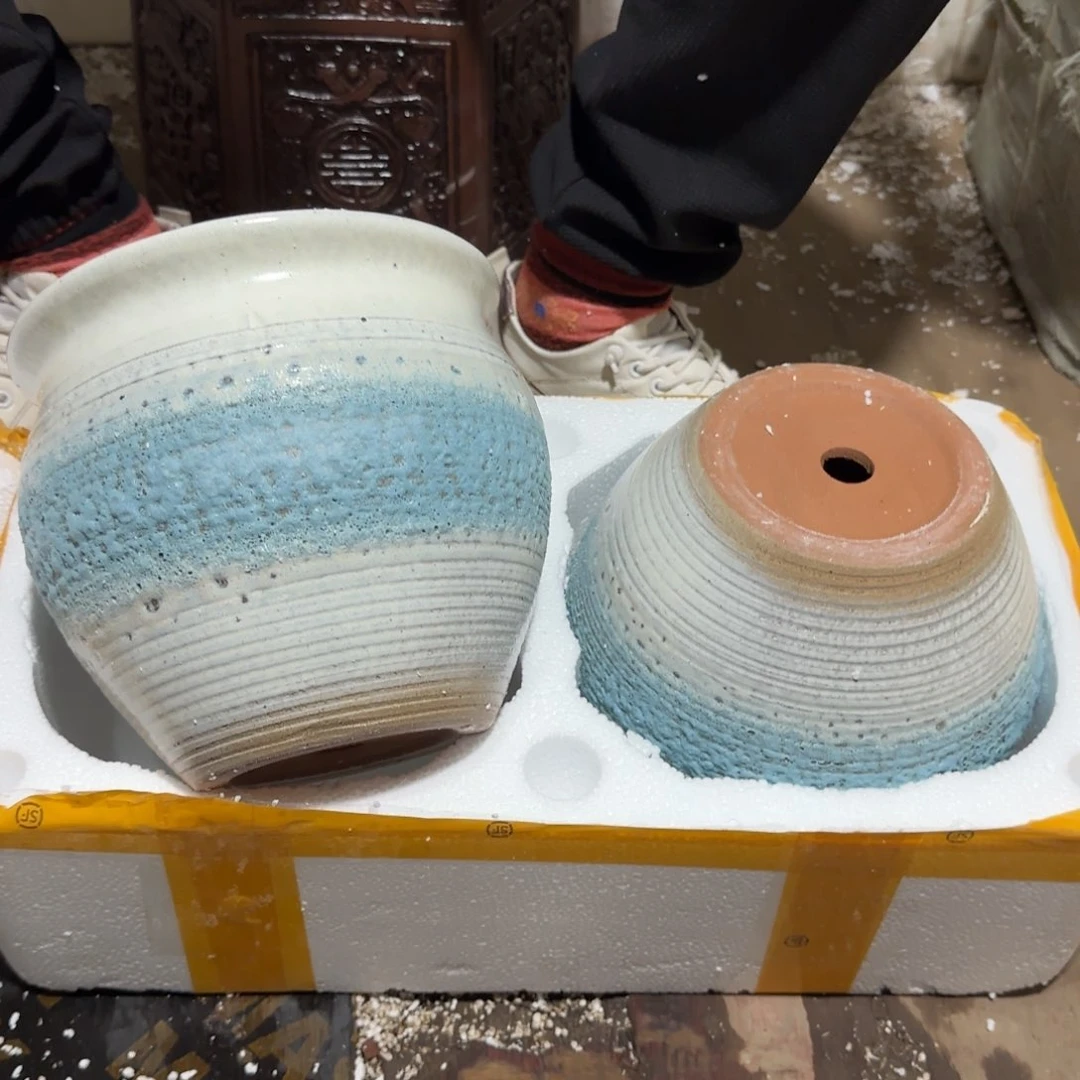 紫砂花盆瑕疵是我