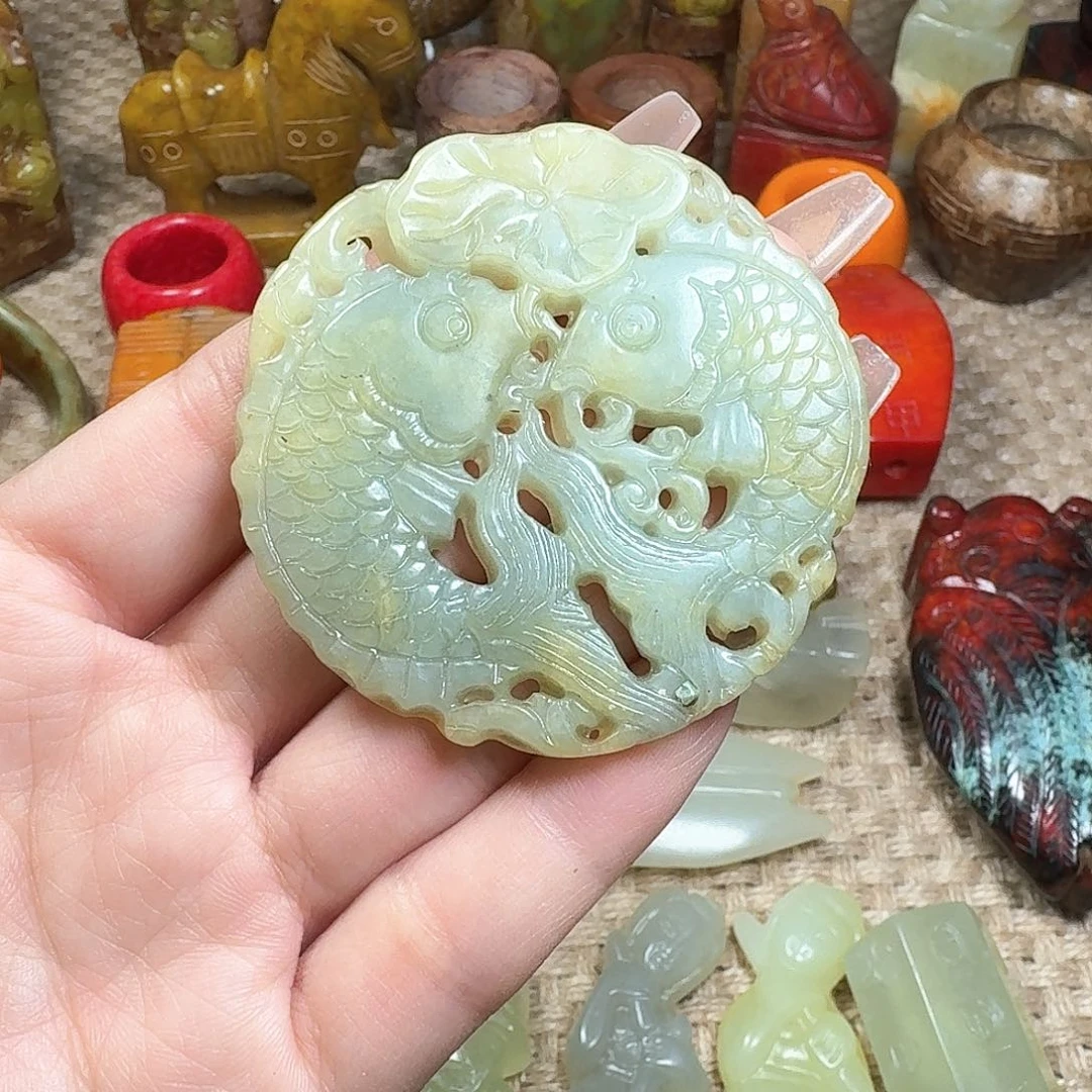 白玉菩提吊坠挂件