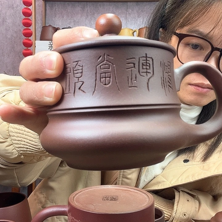 紫砂茶杯原矿紫砂杯