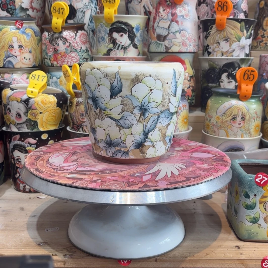 景德镇手绘花盆陶瓷12/14