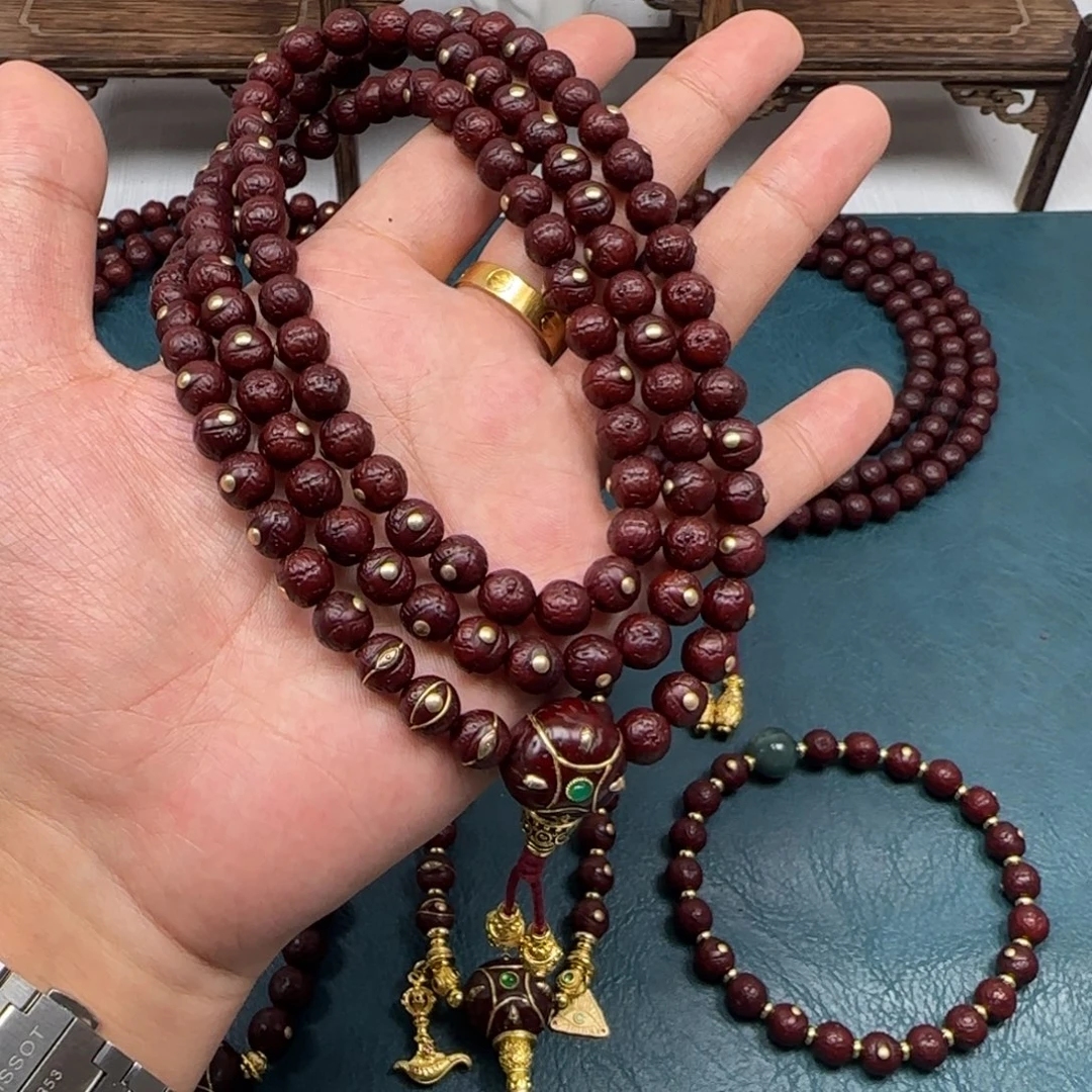 D***N凤眼菩提吊坠凤眼金钉108脖挂8.5四星