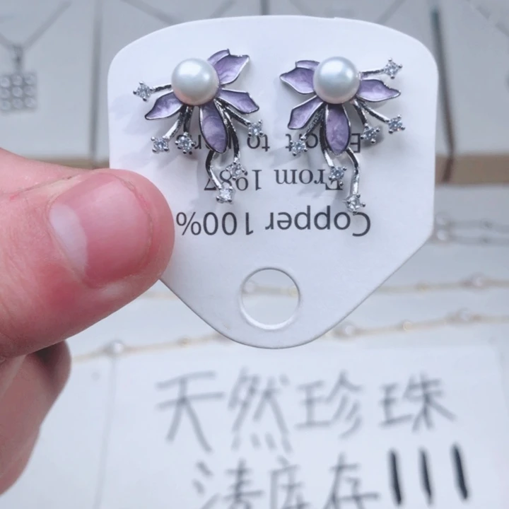 淡水珍珠耳饰未镶嵌