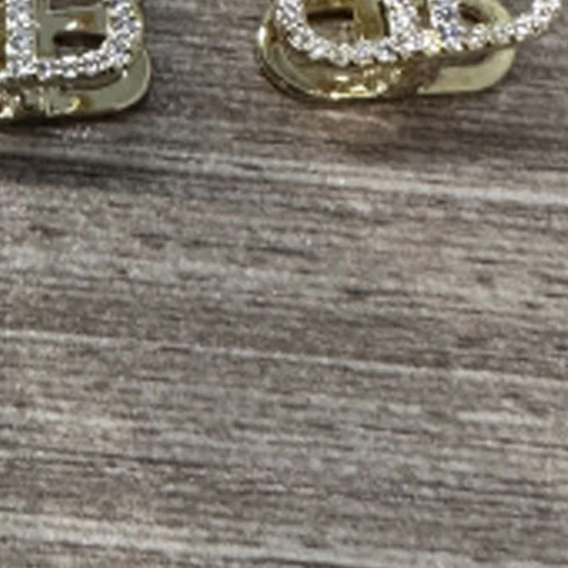 铜合金锆石耳饰 双金属耳扣01ED267