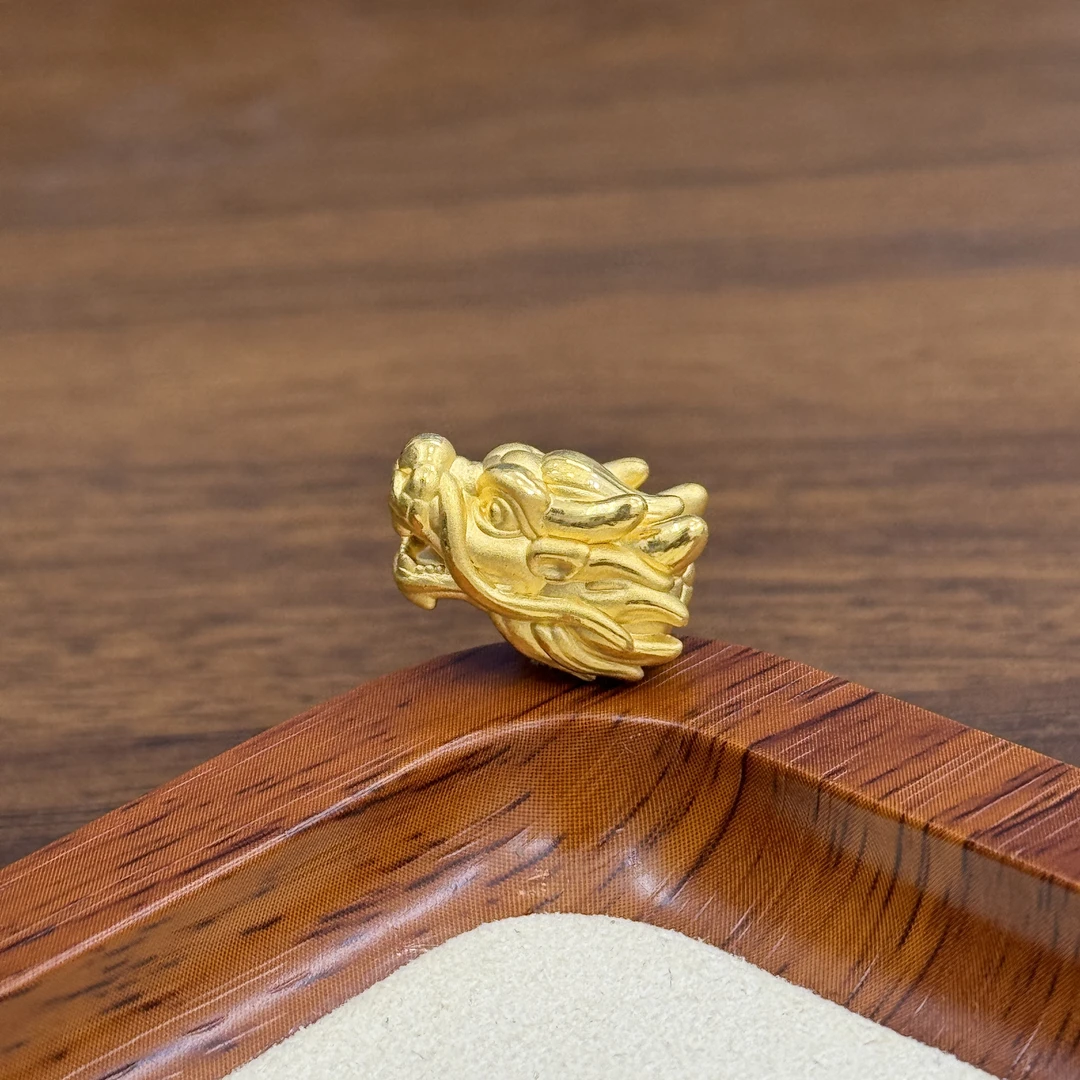 水贝黄金足金999龙头转运珠DP2123