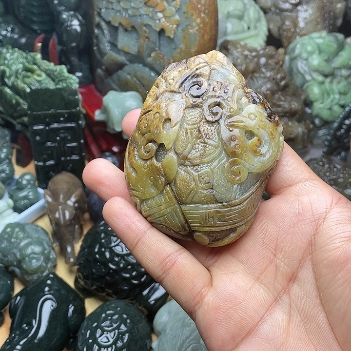 和田玉未镶嵌挂件