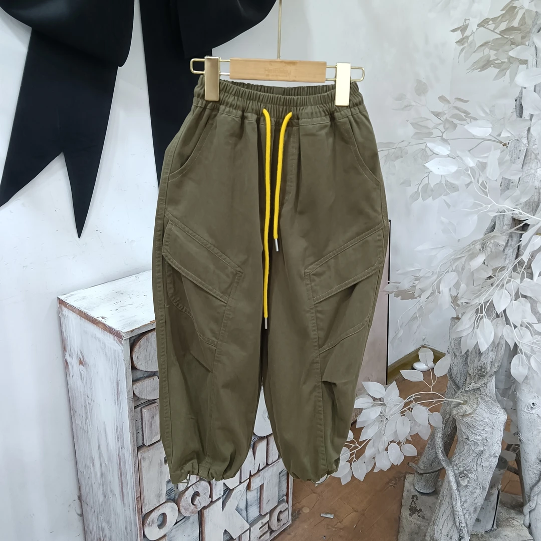 F480军绿色棉布裤/三宝