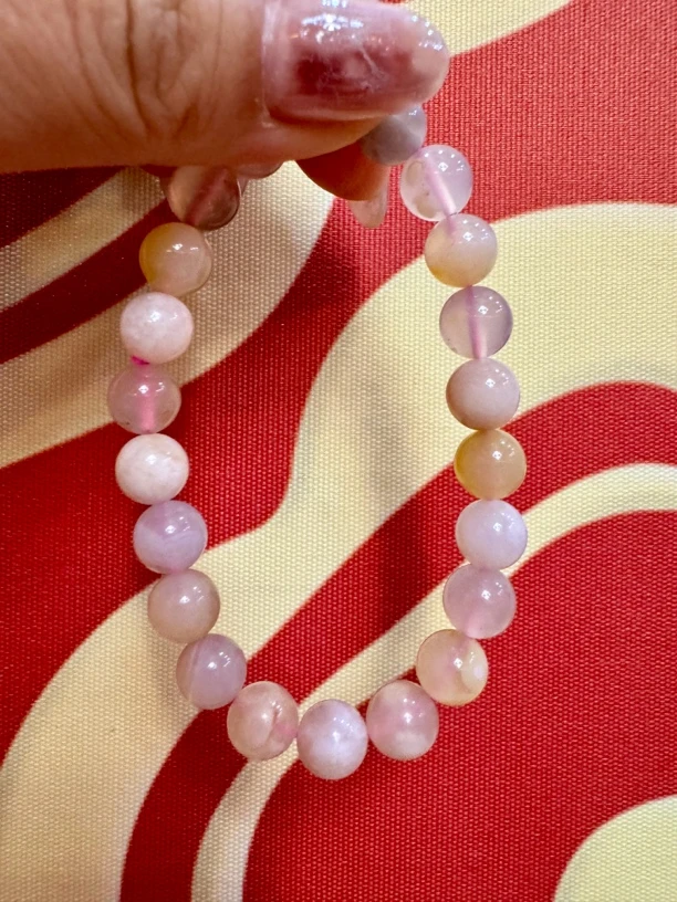 非金属仿水晶手链 周周文创－粉缘2