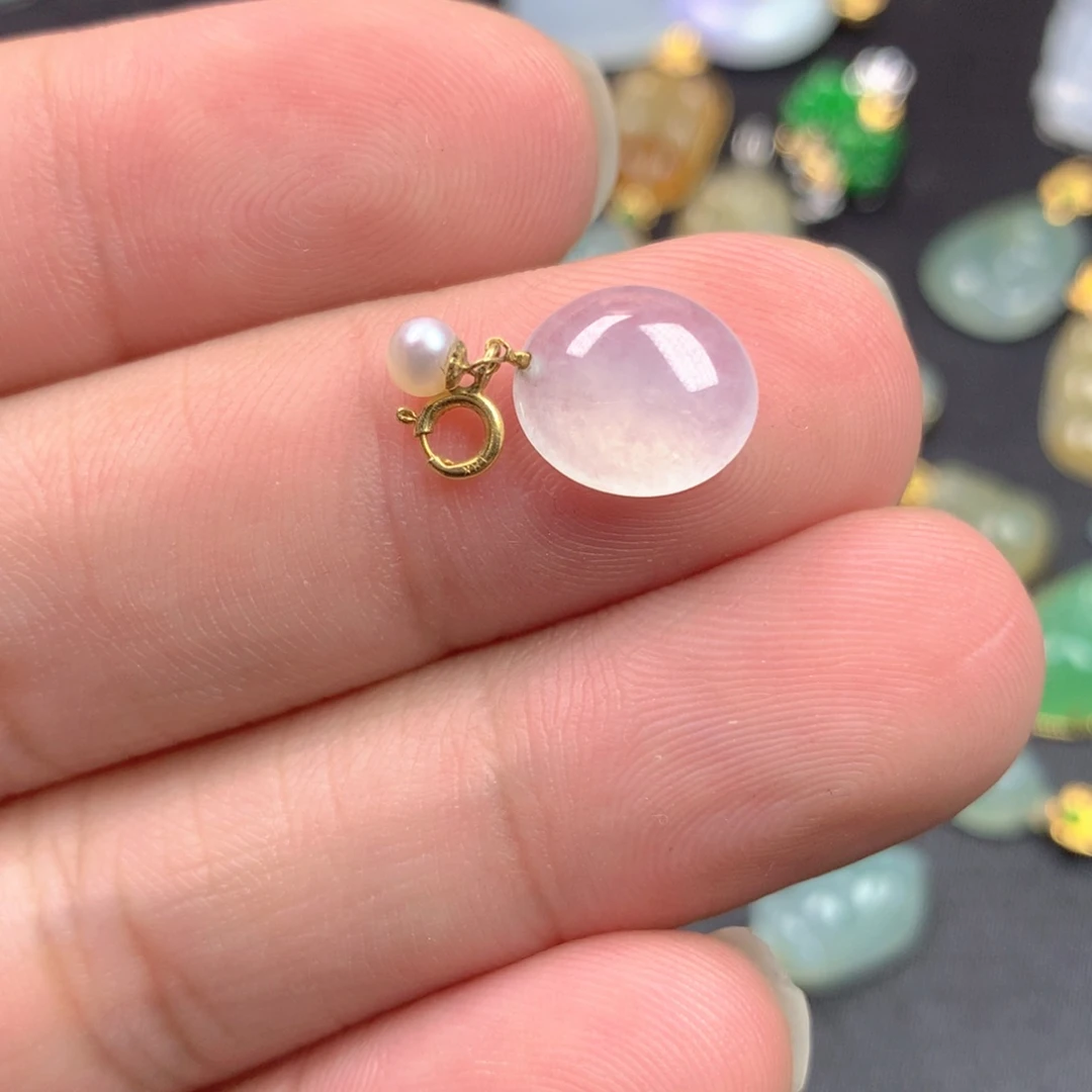 【闪购商品】颈饰18K金镶嵌翡翠翡翠