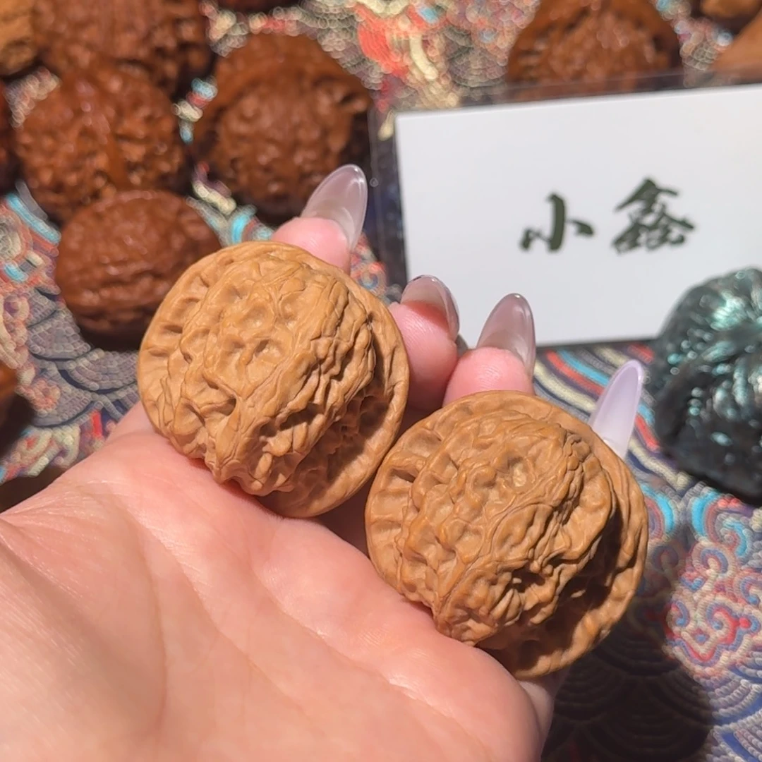 文玩核桃把件2101号40昌闷文玩核桃