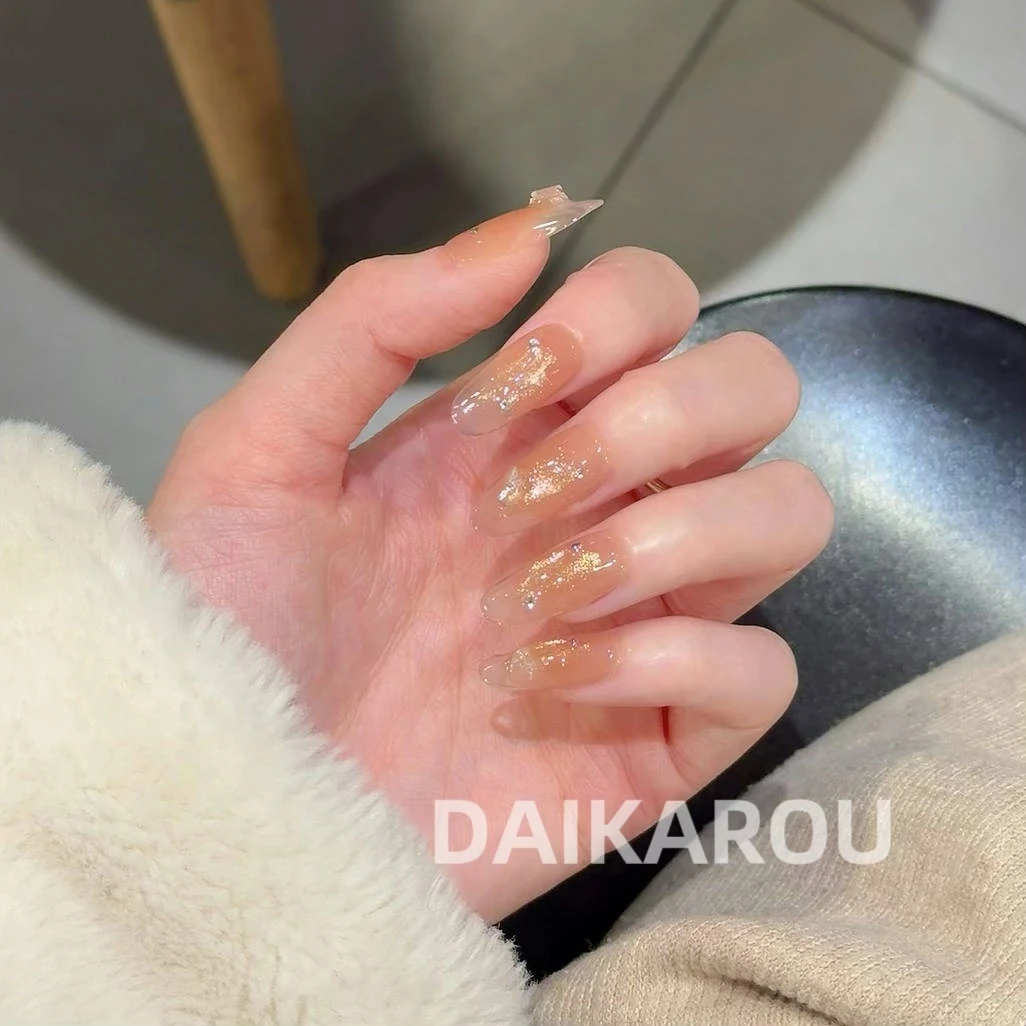 纱梦星霜 黛卡柔 预售 新甲型 此度 短椭圆 中椭圆手工穿戴甲10片