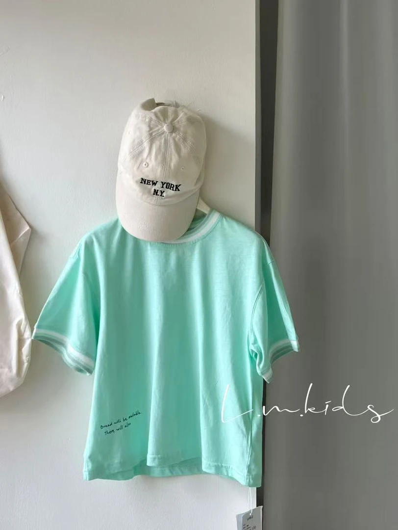 【恋沐｜净版螺纹袖口 超软超软超软】儿童夏季纯棉短袖 29025