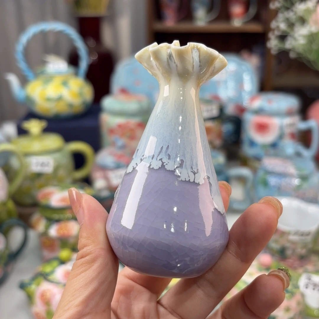 瓷片景德镇手绘高温釉下彩陶瓷茶具