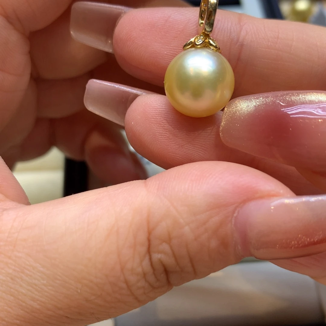 颈饰银S925镶嵌海水珍珠