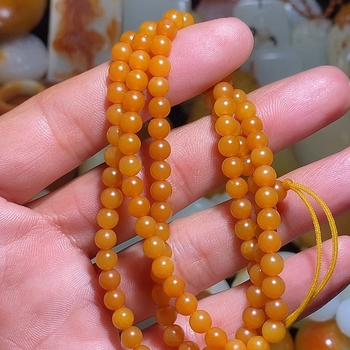 手链未镶嵌和田玉卡5项链108