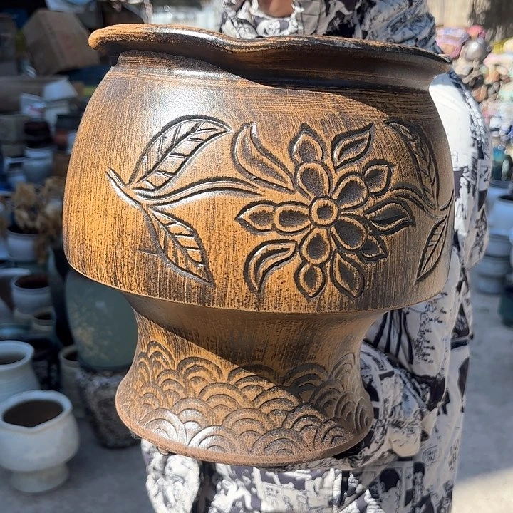 红陶柴烧火锅口径23*26