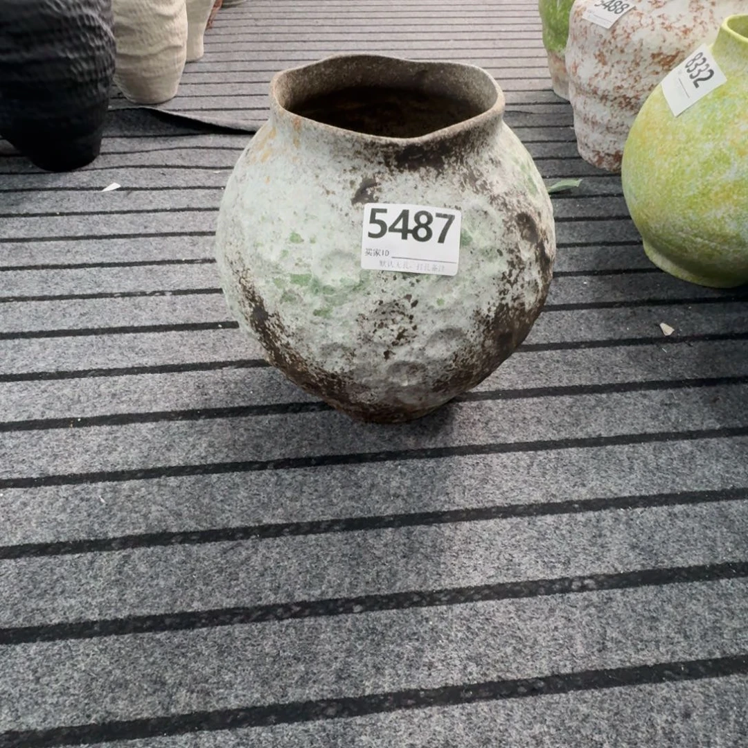 土***️摆件陶花瓶默认无孔口14高27编码5487